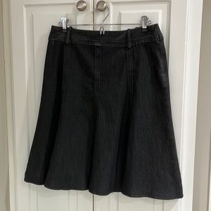 Scott Taylor dark denim knee length skirt.  Size 8P